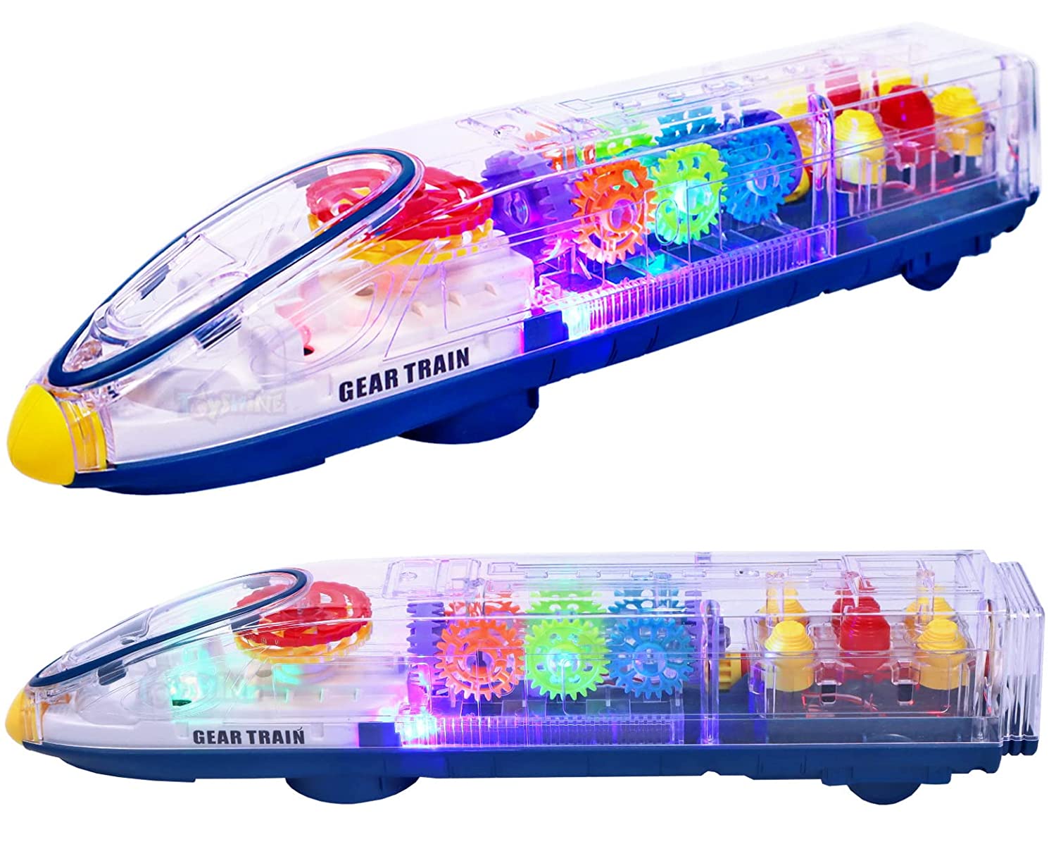 Transparent Train with 3D Lightning