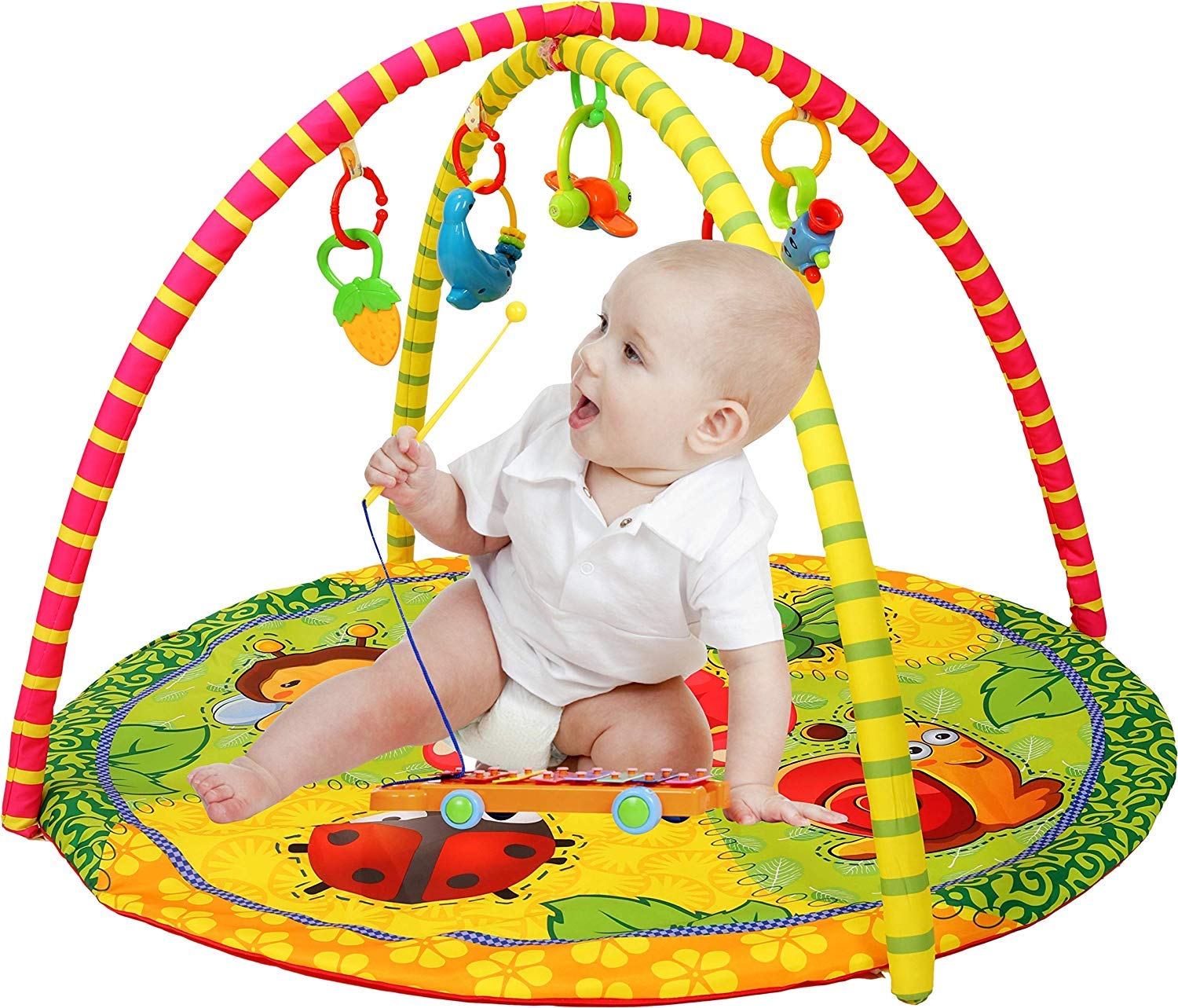 Baby Activity Play Gym with Teether Toy